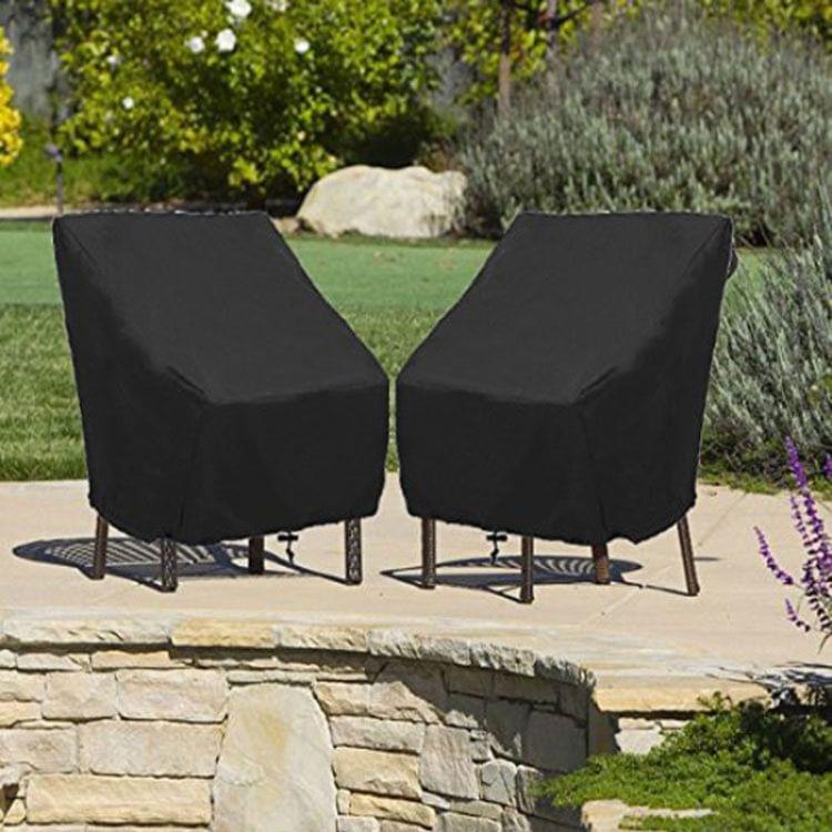 Outdoor Waterproof Dust-proof Oxford Cloth Folding Table Chairs Protective Bag Furniture Set Cover, Size: 102x79x70cm (Black)