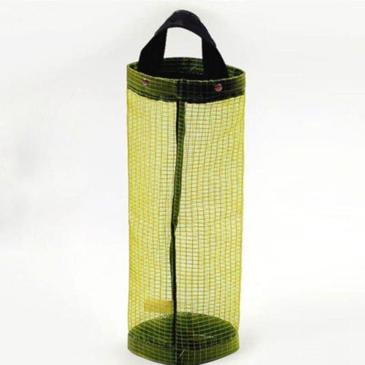 Home Grocery Bag Holder Wall Mount Storage Dispenser Plastic Kitchen Organizer(Black)