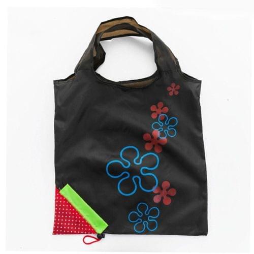 2 PCS Creative Strawberry Shopping Reusable Folding Reusable Grocery Shopping Bag(Black)