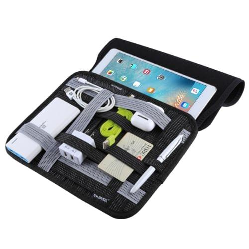HAWEEL 10 inch Tablet Wrap Organizer Neoprene Digital Storage Pocket Bag