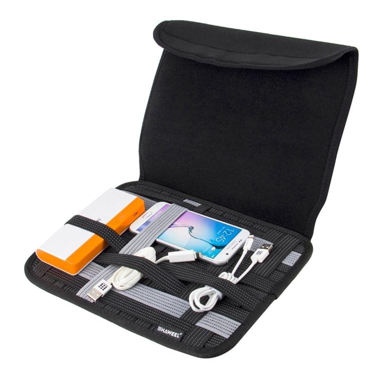 HAWEEL 10 inch Tablet Wrap Organizer Neoprene Digital Storage Pocket Bag