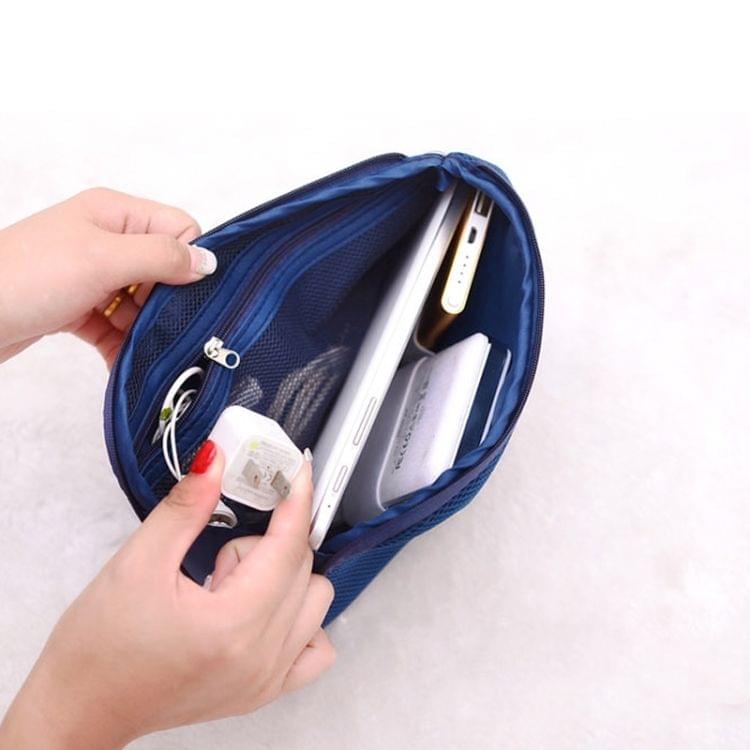 Shockproof Portable Digital Storage Pocket Travel Cosmetic Organizer Bag, Size: 12.5cm x 16cm x 3cm(Yellow)