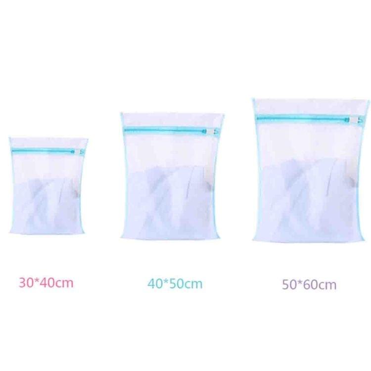 4 PCS Thickening Coarse Mesh Laundry Bag Suit Polyester Washing Mesh Bag, Size: S, 30*40cm (Blue)