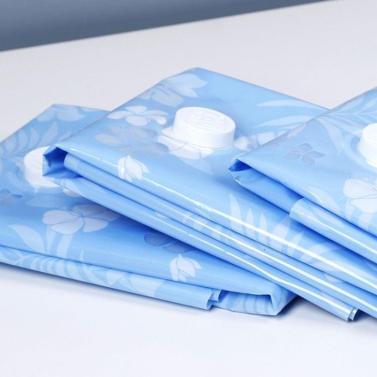 Space Saving Orchids Pattern Vacuum Storage Bag, Thinken Quilts Clothing Vacuum Seal Storage Bag with, Size: 70*100 cm
