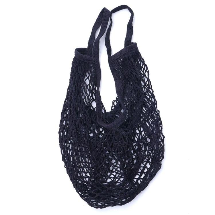 2 PCS Mesh Shopping Bag Reusable String Fruit Storage Handbag Totes Women Shopping Mesh Net Woven Bag Shop Grocery Tote Bag(White)