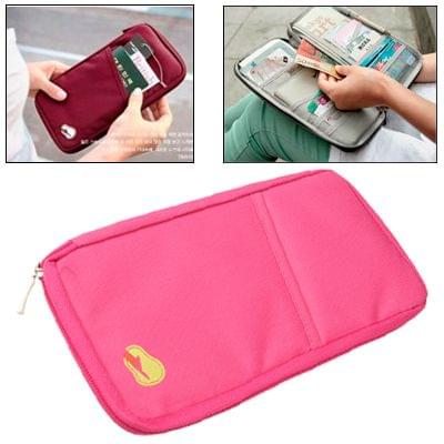 Multi-purpose Travel Bag Handbag Functional Pocket (Magenta)