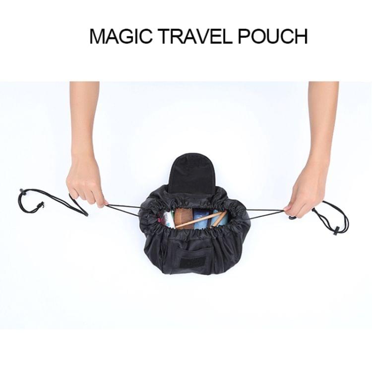 Portable Pulling Rope Travel Laziness Cosmetic Organizer Bag