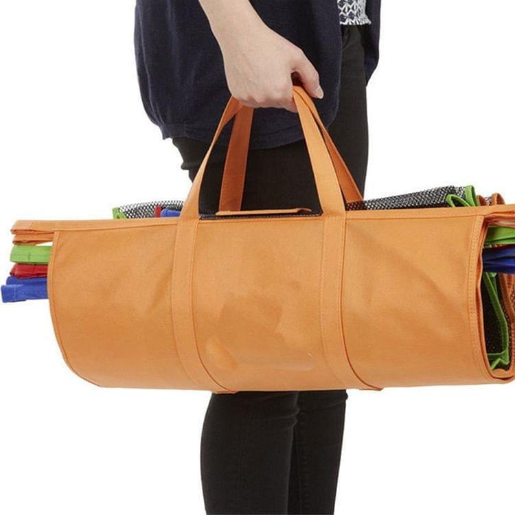 4 PCS / Set Supermarket Trolley Bags Non-Woven Portable Shopping Bags