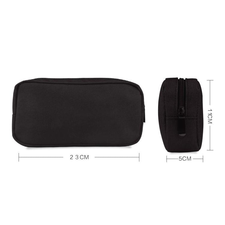 Simple Multi-functional Digital Device Travel Storage Bag for Phones, Power Bank, U-disk, Earphones, Data Cable and etc, Small Size: 16*11*5cm(Grey)