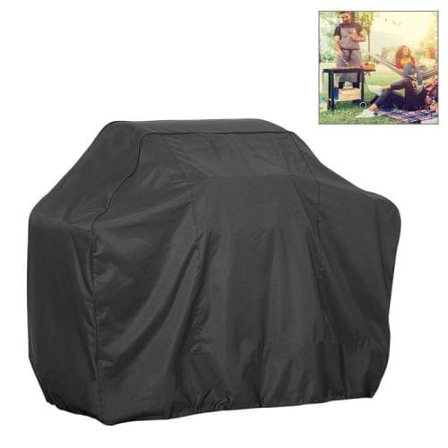 Outdoor Anti-UV Waterproof Dust-proof 210D Oxford Cloth BBQ Square Protective Bag Charcoal Barbeque Grill Cover, Size: 170x61x117cm (Black)