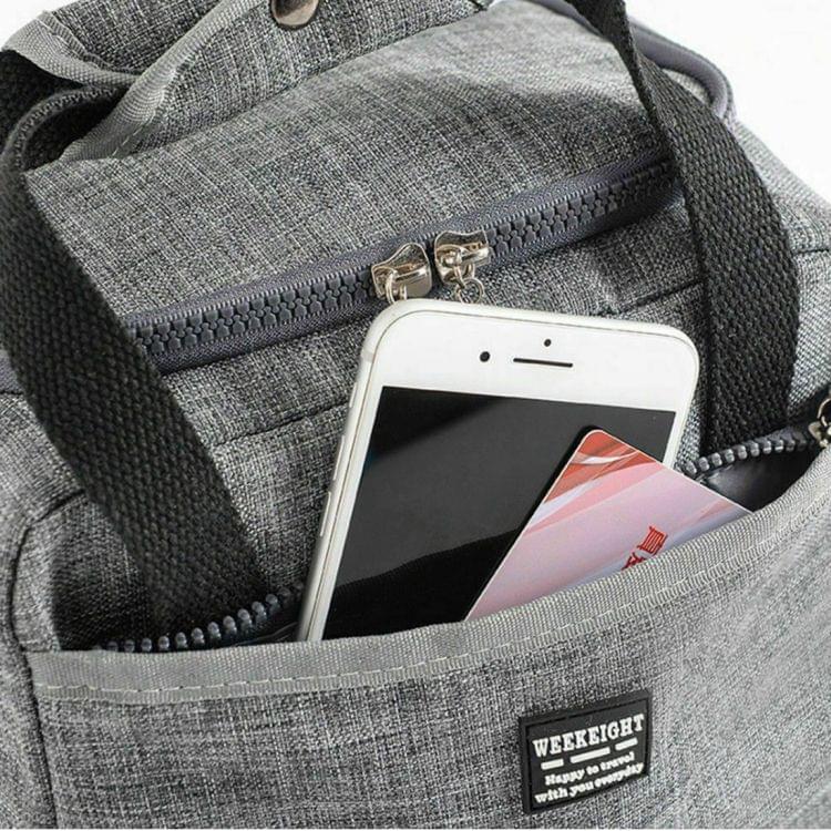 2 PCS Waterproof Lunch Bags Oxford Travel Necessary Picnic Pouch Dinner Box Food Case(Purple)