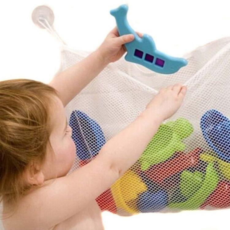 2 PCS Bathroom Baby Kid Storage Toy Hanging Organizer with Suction(35X45cm)