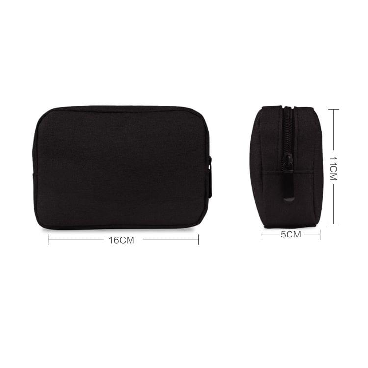 Simple Multi-functional Digital Device Travel Storage Bag for Phones, Power Bank, U-disk, Earphones, Data Cable and etc, Big Size: 23*11*5cm(Grey)