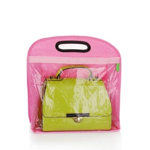 Creative Closet Storage Bag Dust Bag Hanging Bag(Small Pink)
