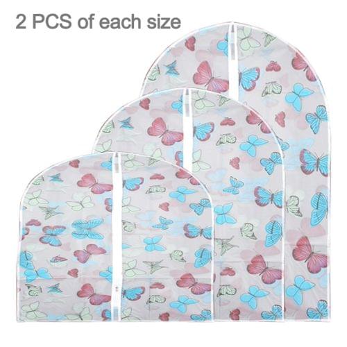 2PCS of Each Size Printing Peva Clothing & Suits Dust-Proof Handing Bags,Storage Bags