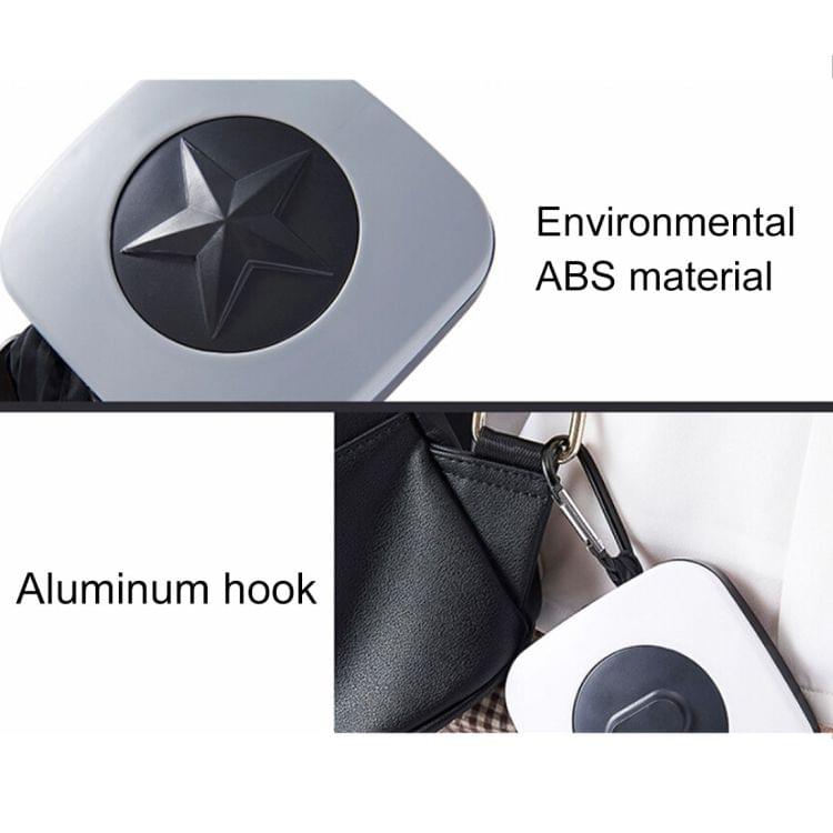 Creative Rotating Foldable Shopping Storage Bag Portable Large Capacity Eco-friendly Nylon Storage Bag, Random Pattern Delivery(White)