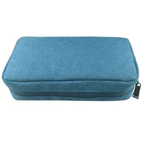 Simple Multi-functional Digital Device Travel Storage Bag for Phones, Power Bank, U-disk, Earphones, Data Cable and etc, Small Size: 16*11*5cm(Blue)