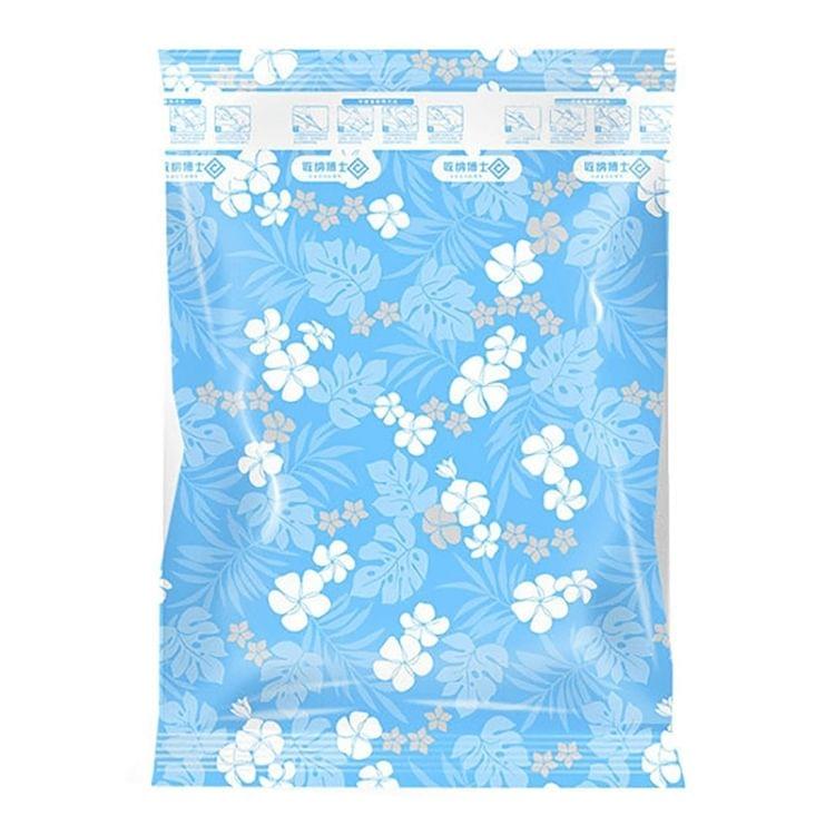 Space Saving Orchids Pattern Vacuum Storage Bag, Thinken Quilts Clothing Vacuum Seal Storage Bag, Size: 70*90 cm