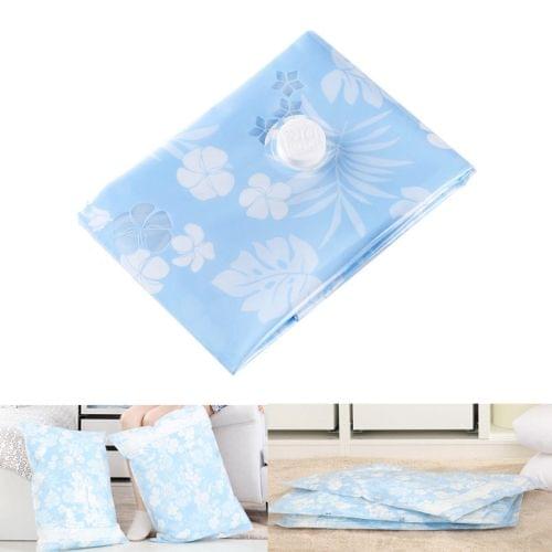 Space Saving Orchids Pattern Vacuum Storage Bag, Thinken Quilts Clothing Vacuum Seal Storage Bag, Size: 50*70 cm