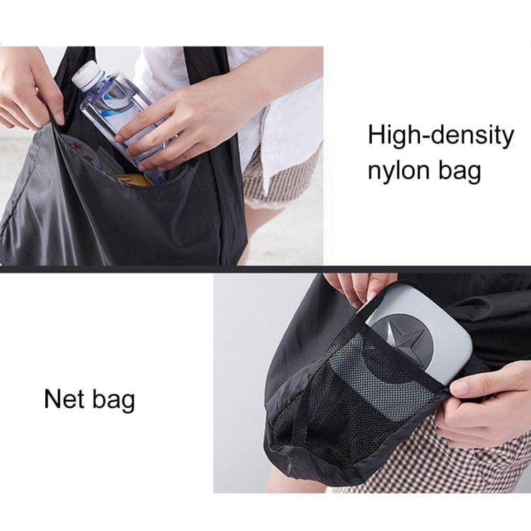 Creative Rotating Foldable Shopping Storage Bag Portable Large Capacity Eco-friendly Nylon Storage Bag, Random Pattern Delivery(Grey)