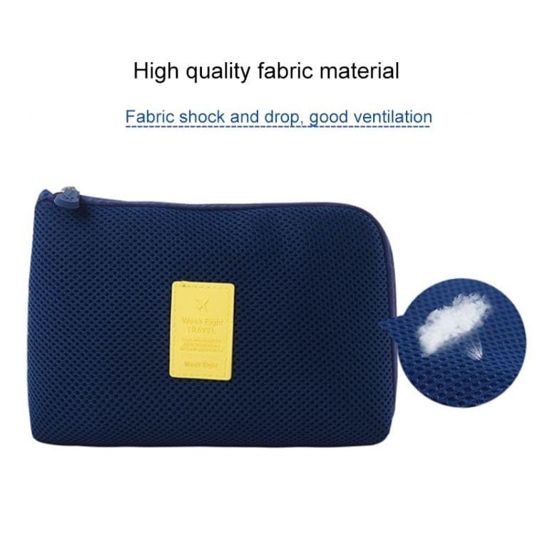 Shockproof Portable Digital Storage Pocket Travel Cosmetic Organizer Bag, Size: 22cm x 15cm x 3cm(Red)