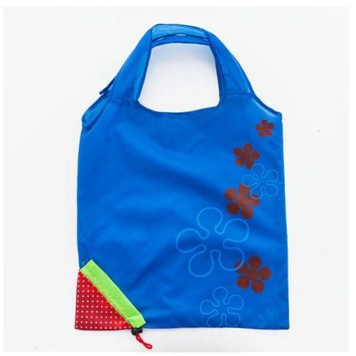 2 PCS Creative Strawberry Shopping Reusable Folding Reusable Grocery Shopping Bag(DeepBlue)