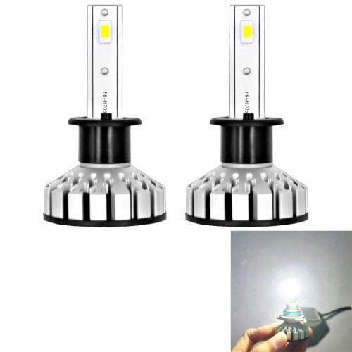 2 PCS R8 H1 30W 3500LM 6000K IP65 Waterproof Car LED Headlight with 2 COB Lamps, DC 9-36V (White Light)