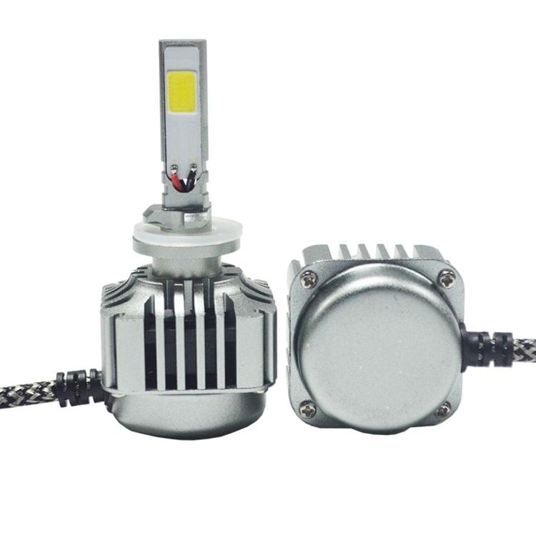 2 PCS WEIYAO V8 H27 36W 4800LM 6000K White Light Car 2 COB LEDs Headlight Kit, DC 12-24V