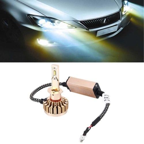 2 PCS H1 25W 2000LM 6000K Pure White Philips ZES LED Headlight Bulbs Conversion Kit, DC 12-24V