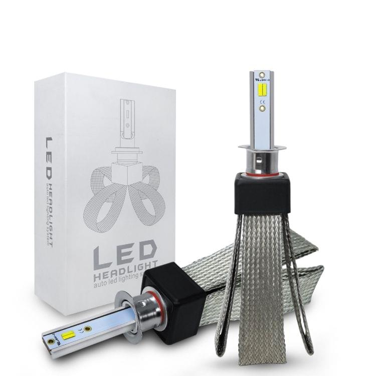 2 PCS T9 H1 9-36V / 25W / 3000K 4300K 6000K / 3000LM IP68 Car Triple Color LED Headlight Lamps