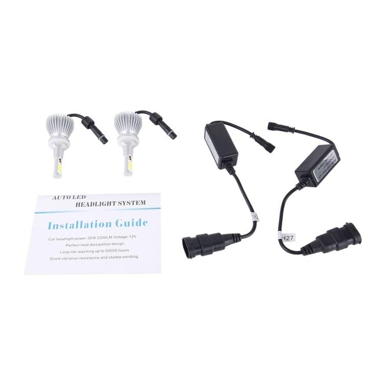 2 PCS 881 32W 2200lm 6000K Car LED Headlight, DC 12V(White Light)