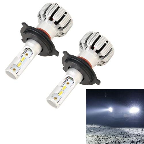 2 PCS X6 H4 DC9-18V / 25W / 6000K / 2500LM Car LED High Brightness Headlight Lamps, CSP Lamp Beads (White Light)