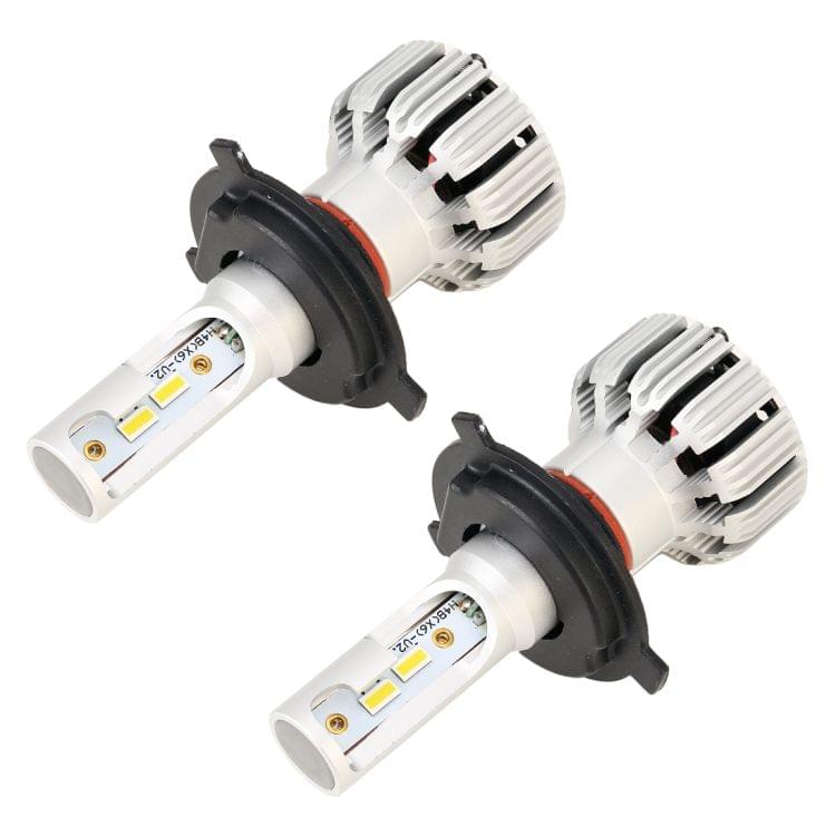 2 PCS X6 H4 DC9-18V / 25W / 6000K / 2500LM Car LED High Brightness Headlight Lamps, CSP Lamp Beads (White Light)