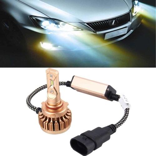 2 PCS 9012 25W 2000LM 6000K Pure White LED Headlight Bulbs Conversion Kit, with 6LEDs High Power Lamp Beads DC 12-24V