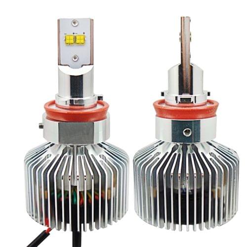 2 PCS H8(H11) 45W Philips MZ 4500LM 6000K White Light Car LED Head Lamp with Driver, DC 11-30V