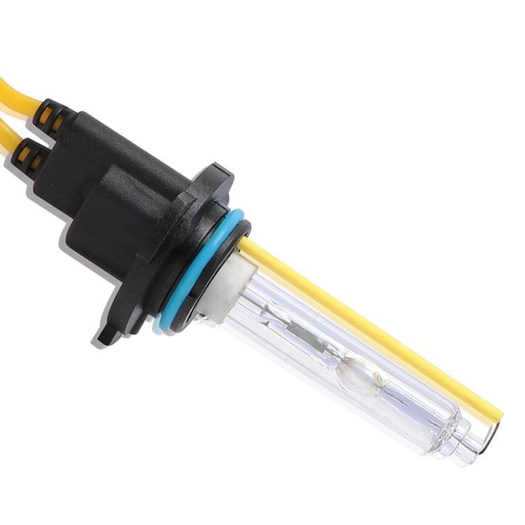 2 PCS 9006 55W 2500LM 5500K White Light HID Conversion Kit LED Car Headlight Lamp Fog Light, Yellow Shell, AC 12V