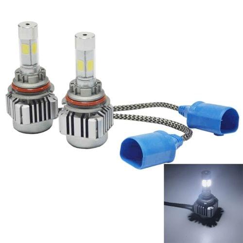 2 PCS WEIYAO V8 9007 36W 4800LM 6000K White Light Car 4 COB LEDs Headlight Kit, DC 12-24V