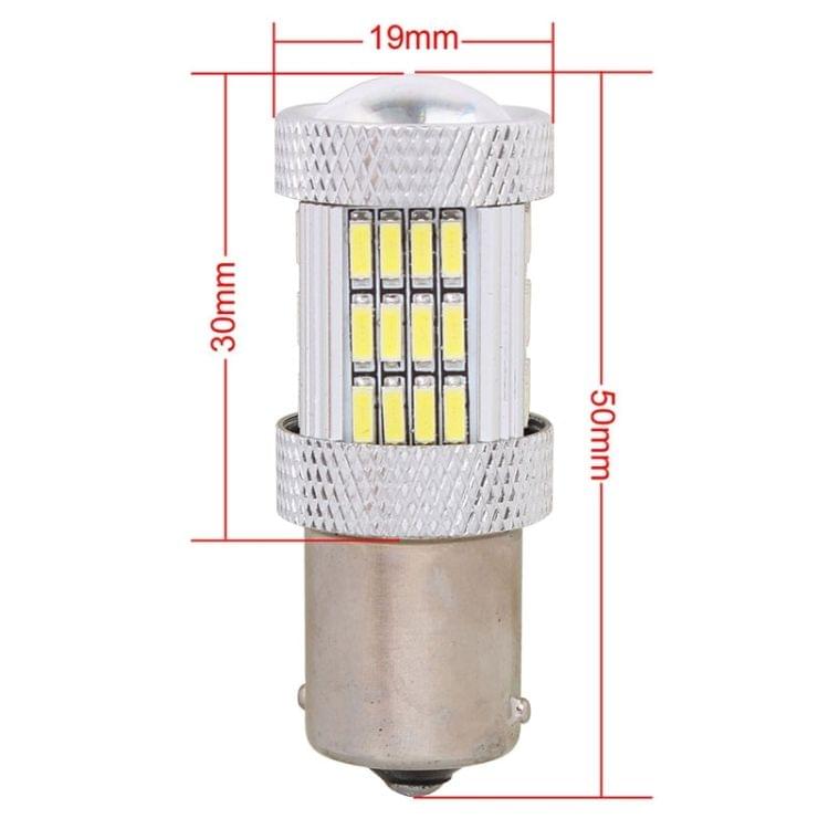 2PCS 1156 10W 540LM White Light 54 LED 4014 SMD Car Brake Light Steering Light Bulb, DC 12V