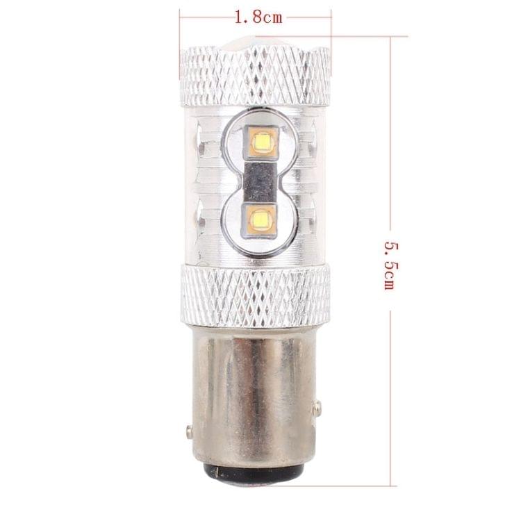 1157/BAY15D 50W 750LM 6500K White Light 10-3535-LEDs Car Brake Light  , Constant Current , DC12-24V