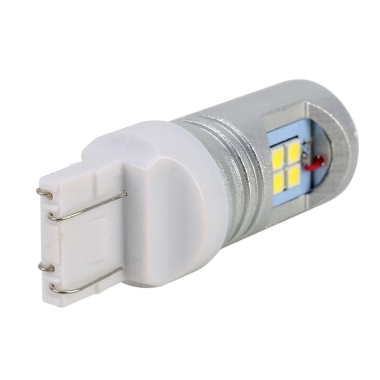 2 PCS T20/7440 7.5W 600LM 6000K Car Auto Turn Lights / Reversing Light 12LEDs SMD-3030 Lamps, DC 12V-24V(White Light)