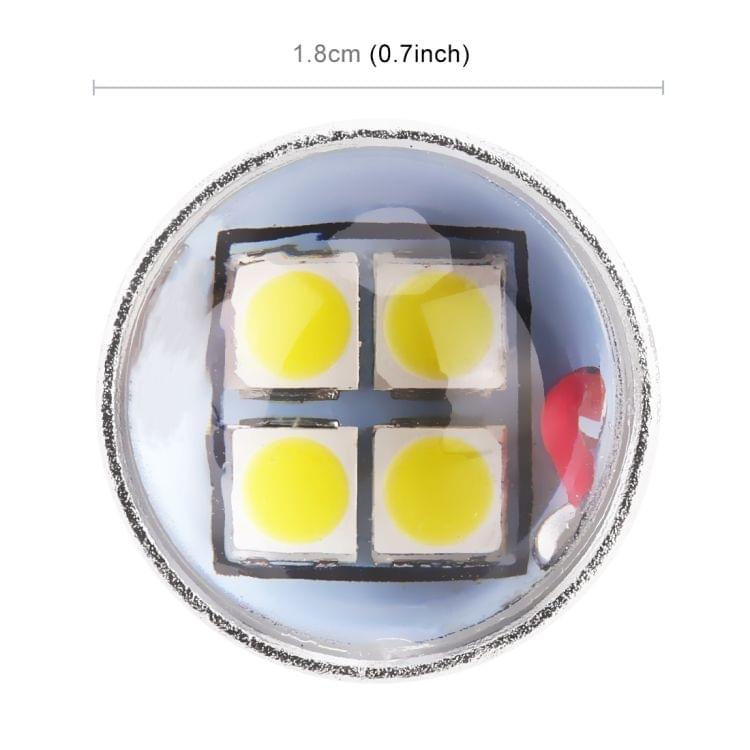 2 PCS T20/7440 7.5W 600LM 6000K Car Auto Turn Lights / Reversing Light 12LEDs SMD-3030 Lamps, DC 12V-24V(White Light)