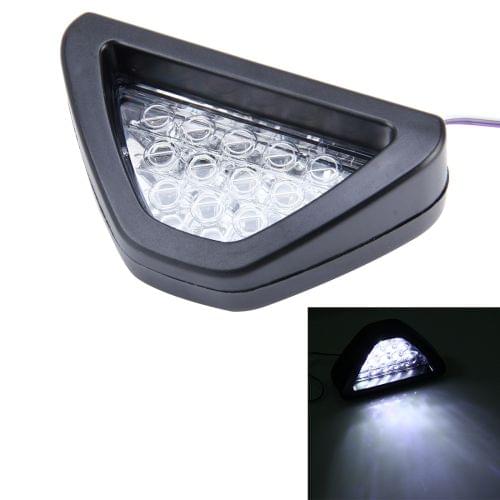 12-LED White Light Rear Tail Warning Brake Light for DC 12V Cars