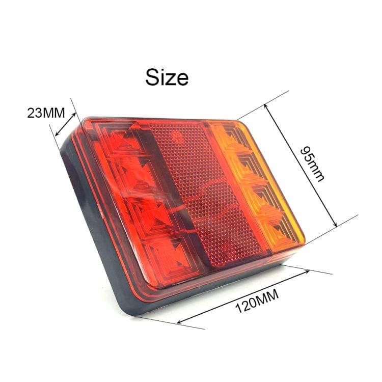 2 PCS CNSUNNY LIGHT DC 12V Car Truck Trailer Caravans LED Rear Tail Warning Brake Lights