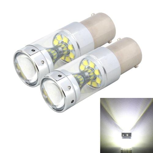 2 PCS 1156 60W 1200 LM 6000K Car Auto Brake Lights Turn Light Backup Light with 12 CREE XB-D Lamps, DC 12V (White Light)