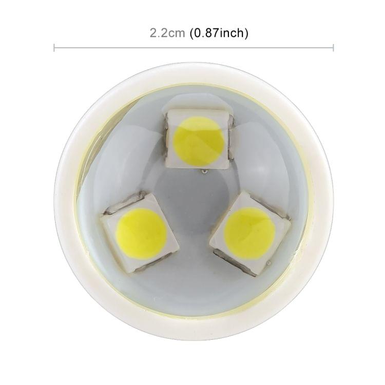 2 PCS T20 / 7440 4.5W DC 12V 6000K 360LM Car Auto Ceramics Turn Lights / Reversing Light 18LEDs SMD-3030 Lamps, with Projector Lens (White Light)