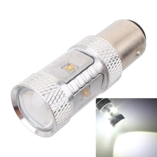 1157/BAY15D 30W 700LM 6500K White Light 6LEDs Car Foglight , Constant Current , DC12-24V ( Silver + Yellow )