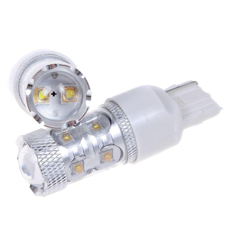 2 PCS 7440 650 Lumen 50W 10-3535-LEDs 6500K White Light  Car Brake Light, DC 12-24V