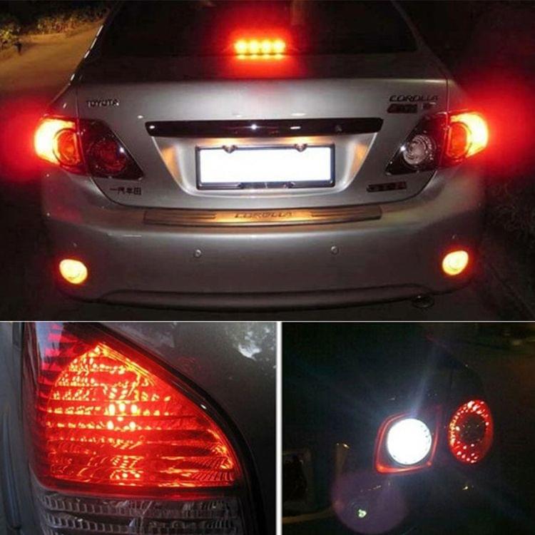 2 PCS 7440 15W 1300LM 6500K 28 SMD-3030 LED Car Brake Lights Turn Light, DC 12V(White Light)