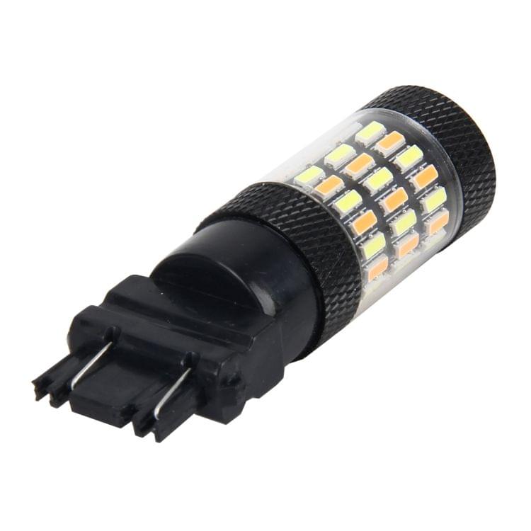 3157 5W 450LM 60LEDs DC 12V SMD-4014 Car Auto Brake Light Turn Signal Lights Car Source (White Light+Yellow Light)