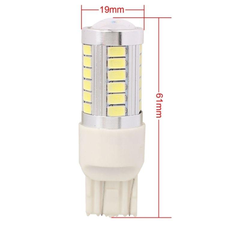 2 PCS T20/7443 16.5W 990LM 6500K White Light 5630 SMD Dual Wire 33 LED Car Brake / Steering Light Bulb, DC12V